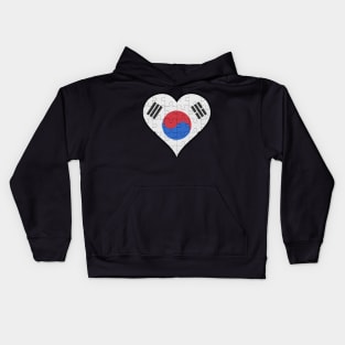 South Korean Jigsaw Puzzle Heart Design - Gift for South Korean With South Korea Roots Kids Hoodie